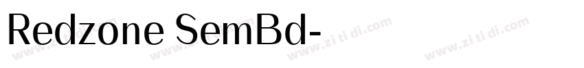 Redzone SemBd字体转换 Redzone SemBd字体转换